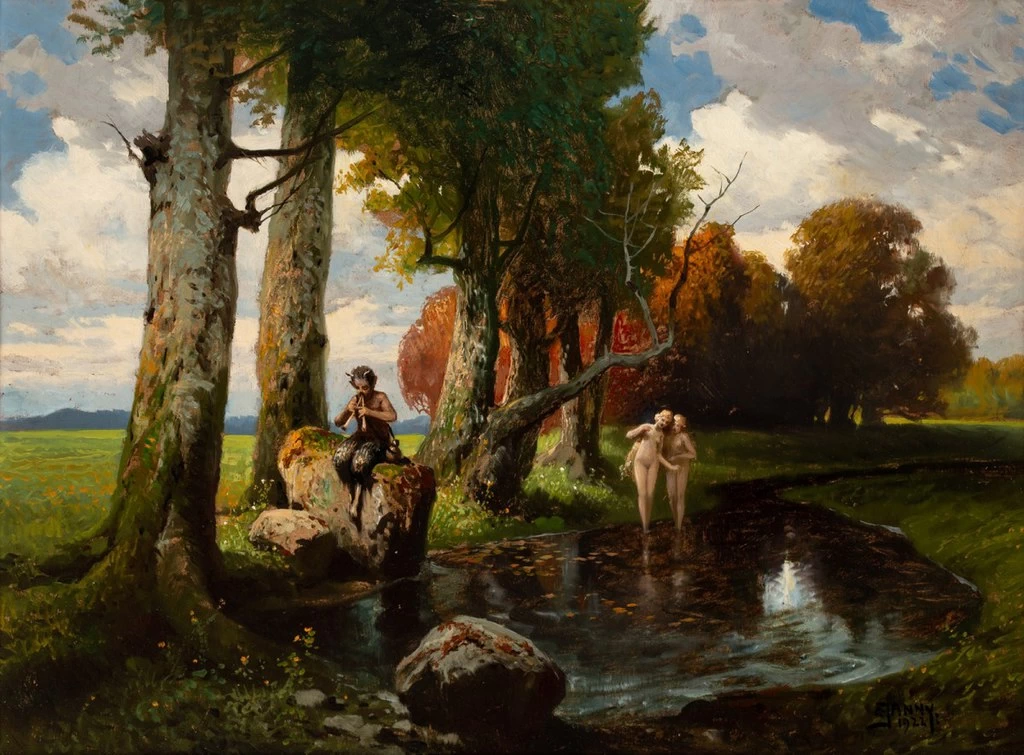 Pan e due ninfe - 1922